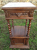 antique french bedside table